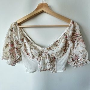 Lacey Floral Top